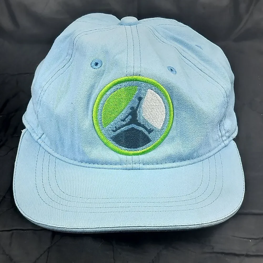 Jordan Jumpman Flight Hat Men's Light Blue Green Navy White Baseball Cap